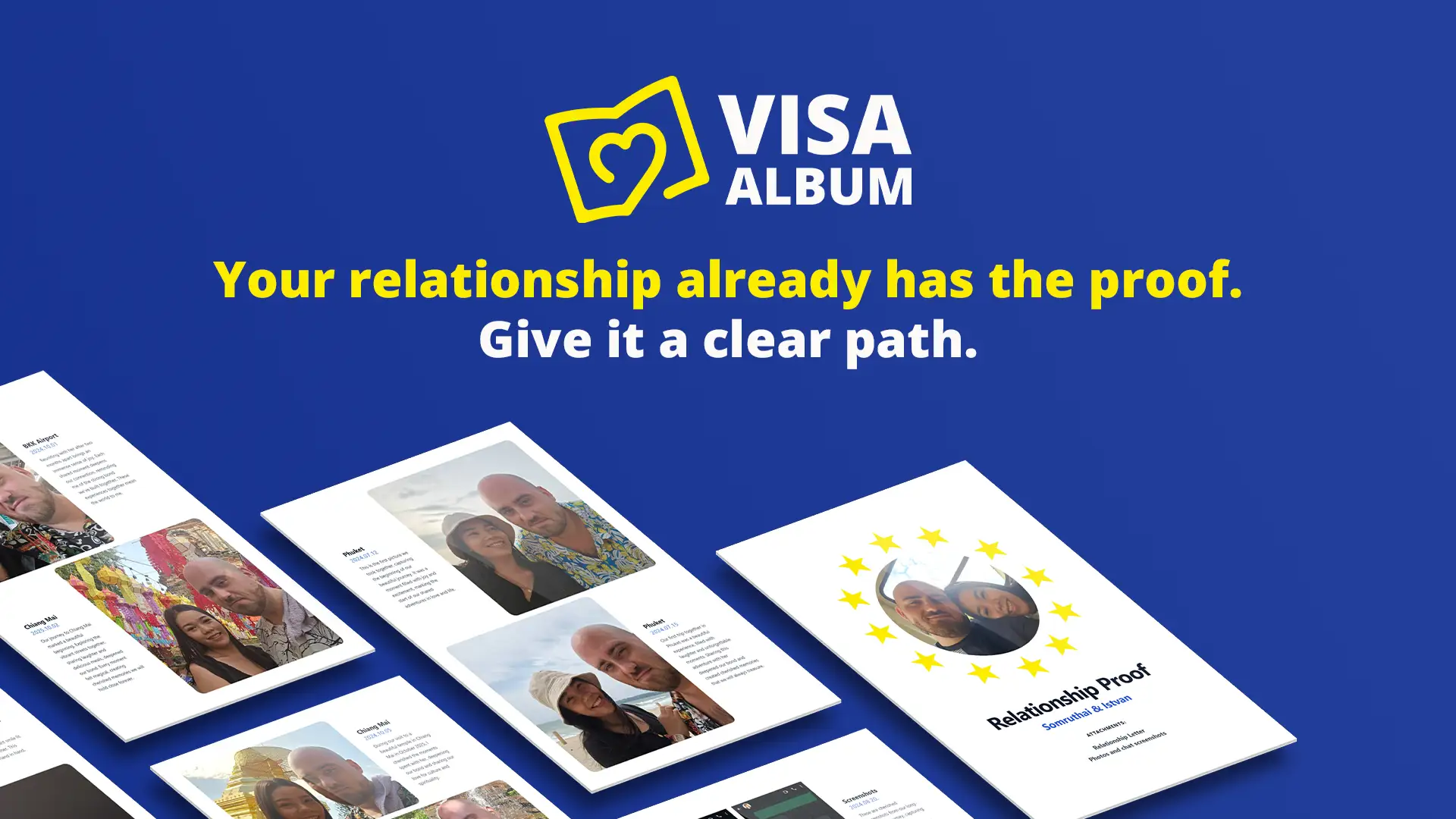 VisaAlbum Relationship Evidence Builder